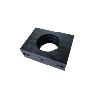 Good sale milling machine processing black custom cnc machining parts for equipment pipe connection fixed