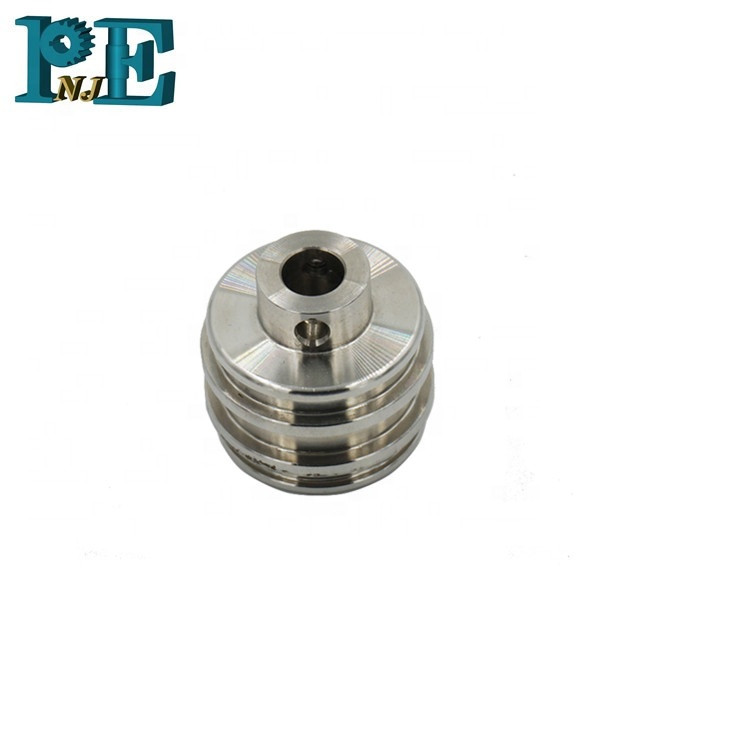 High precision aluminum metal cnc machining parts custom stainless steel cnc turning shaft collar with set screw